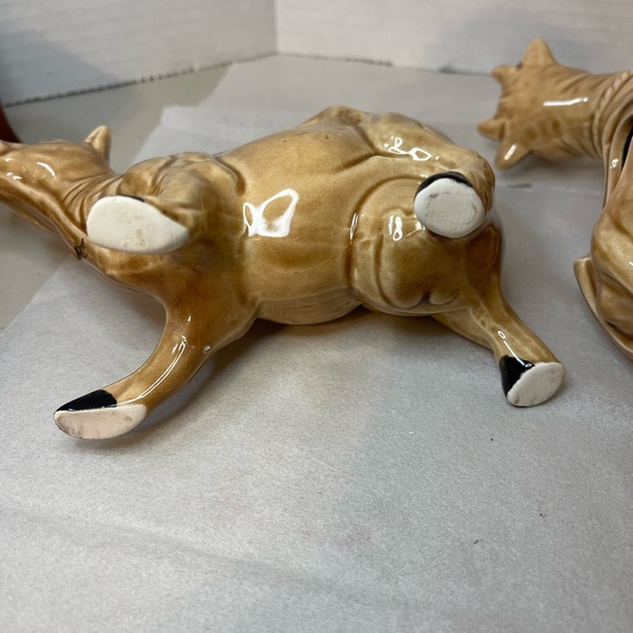 Tan Ceramic Cow Sugar, Creamer and Butter - Picture 13 of 13